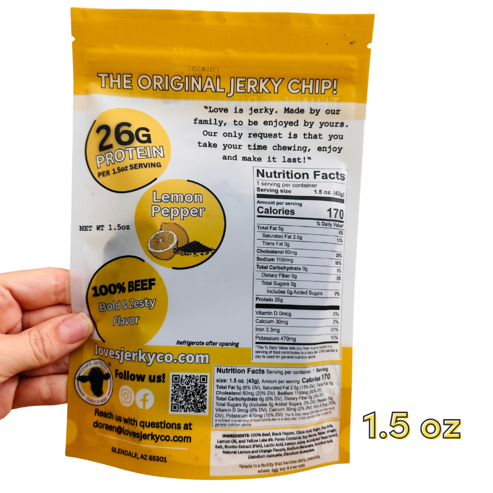 LEMON PEPPER Beef Jerky