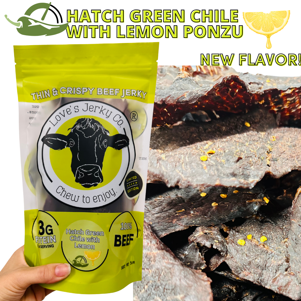 (NEW) HATCH GREEN CHILE & LEMON PONZU Beef Jerky