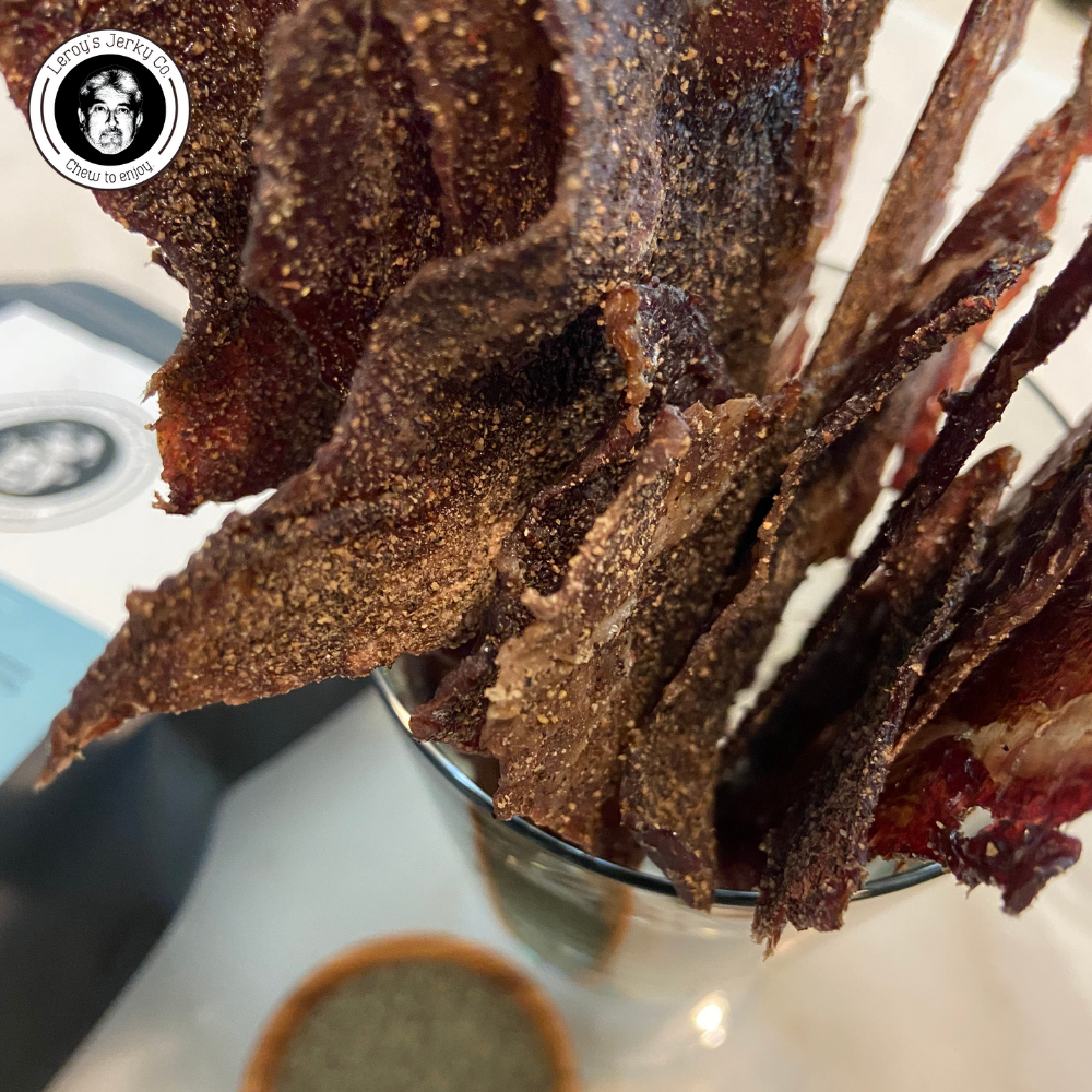 Sea Salt & Pepper Beef Jerky – 8 Oz Bag, Made In USA